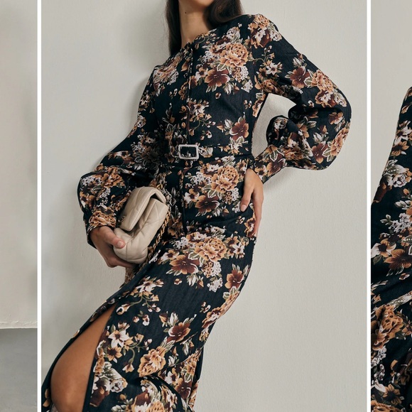 NWT Wiltshire Floral Denim Dresss - Picture 2 of 5